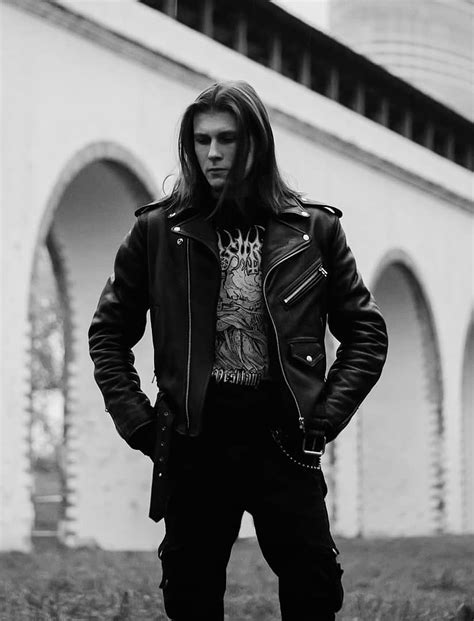 Punk Outfits Jacket Outfits Estilo Heavy Metal Black Metal