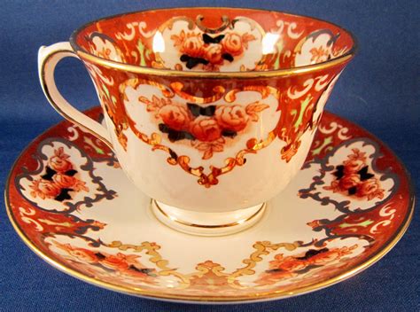 Royal Albert Crown China Teacup And Saucer Orange Roses Vintage English China Etsy Canada