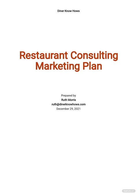 60 Free Restaurant Marketing Plan Templates Edit And Download