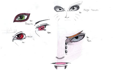 Naruto Eyes Sketches By Hysne Chan On Deviantart