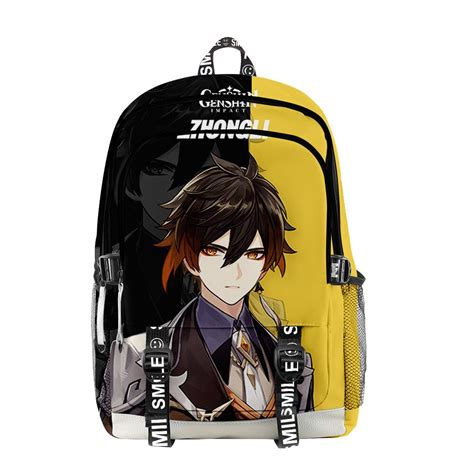 Genshin Impact Backpack Kawaii Anime School Bag Anime Backpacks