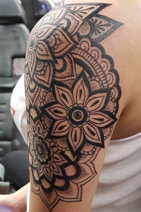 Amazing Mandala With Lotus Flower 4 The Best Half Sleeve Tattoo
