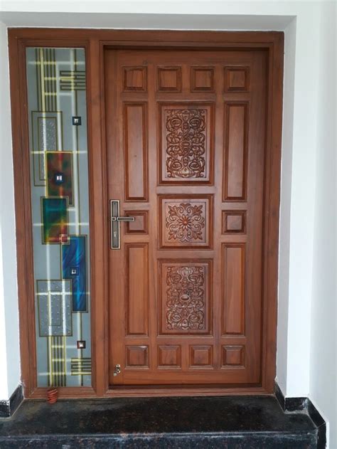Pin By Shiva Swasthik Vadivel On Door Wooden Front Door Design Main