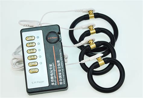 Electric Shock Penis Ring Time Delay Cock Massage Enlarger Ring