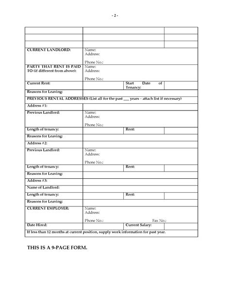 Missouri Rental Application Form Legal Forms And Business Templates