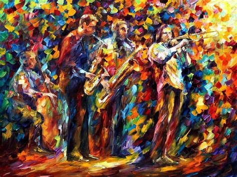 Jazz Wall Art Musicians Paintings On Canvas B Leonid Afremov