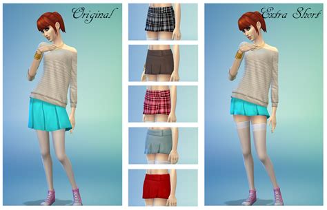 My Sims 4 Blog Extra Short Pleated Miniskirt By Supercalifragilistic