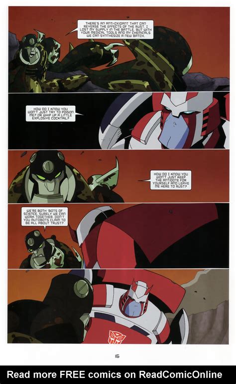 Read Online Transformers Animated The Arrival Comic Issue 3