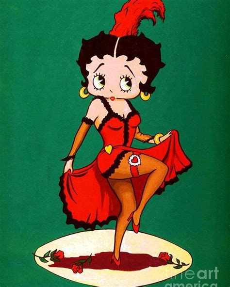 Show Girl Poster By Thomas Kolendra In 2021 Betty Boop Art Betty