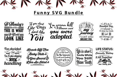 Funny Quotes SVG Bundle By teewinkle | TheHungryJPEG.com