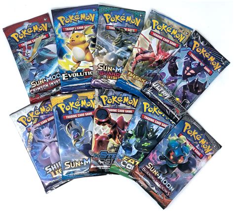 Pokemon Tcg 10 Assorted Booster Packs Factory Sealed