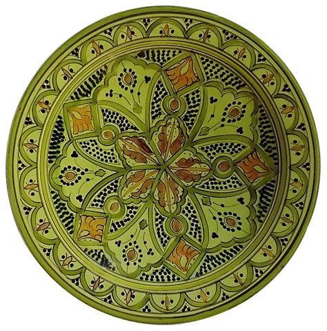 Ceramic Plates Moroccan Handmade Serving Wall Hanging