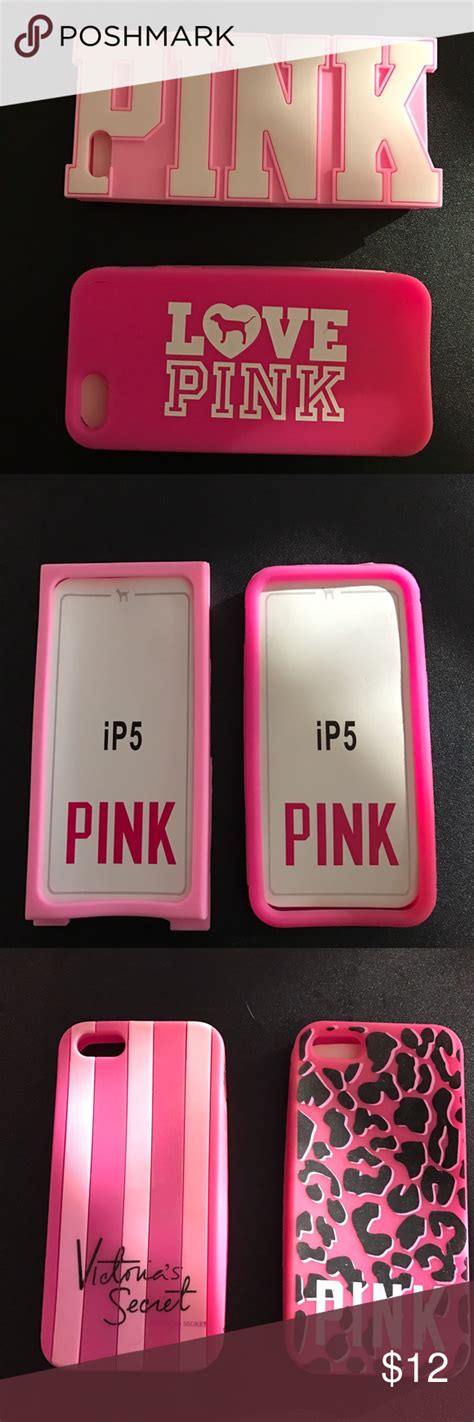 Pink Silicone Iphone 5 Case Victoria Secret Pink Accessories Pink