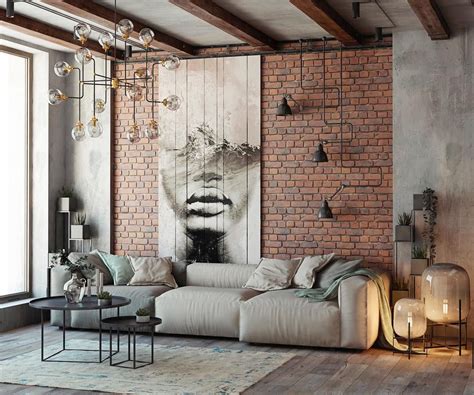 Loft Interior Design Living Room дизайн интерьера лофт дизайн гостиной