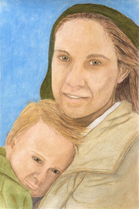 Mother And Child At The Wellspring