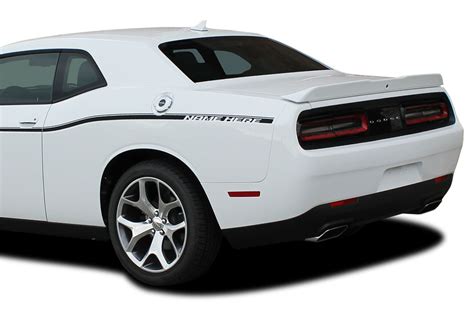 Vinyl Graphic Decal Wrap Fits 2011 2018 Dodge Challenger Double Side Stripe Gray Authentic