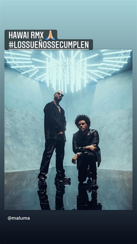 Maluma recruited the weeknd for the remix of hawái, a single maluma first dropped back in july. Maluma & The Weeknd - Hawái (Remix) Lyrics | Genius Lyrics