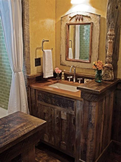 Our expert bathroom designers can guide you to remodel it on a budget. Pin by Linda Thompson on Rustic | Small rustic bathrooms ...