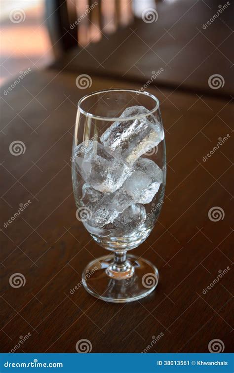 Glass With Ice Stock Image Image Of Single Refreshing 38013561
