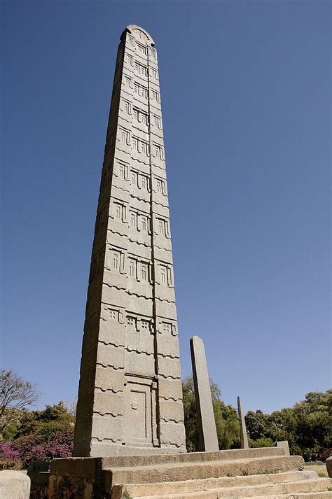 King Ezana S Stele In Aksum Ethiopia Bild Kaufen 70130434 Lookphotos
