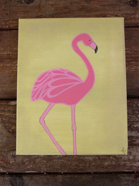Simple Flamingo Acrylic Painting Step By Step Paintings For Beginners