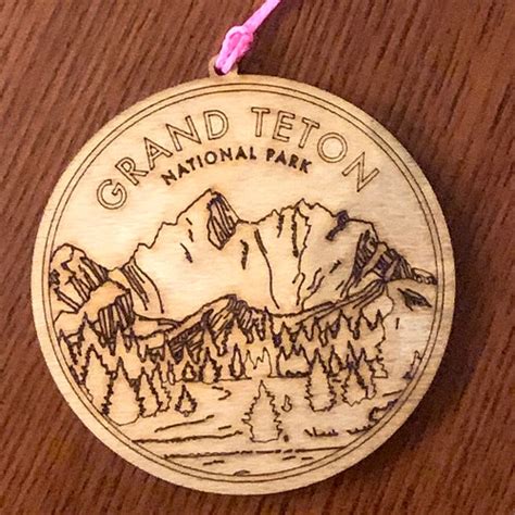 Grand Teton National Park Ornament Made From Recycled Steel Etsy