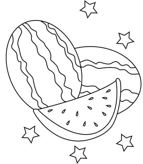 Printable Watermelons Coloring Page Download Print Or Color Online For Free