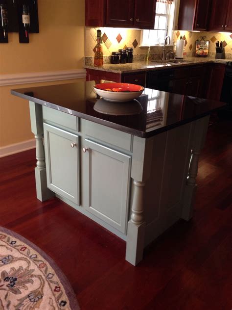 If you stay up to date on kitchen trends, you already know that islands are a hot commodity right now. My new kitchen island, painted by Darling Bella. | Kitchen ...