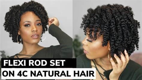 ultra defined flexi rod set on wet natural hair youtube