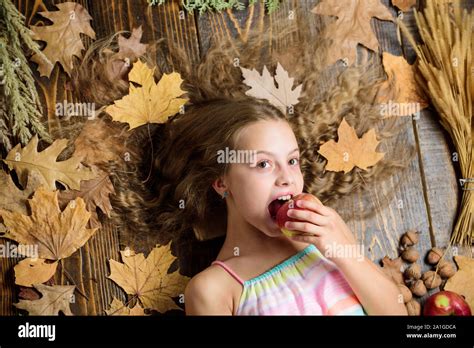 Girl Taking Bite Apple Apple Hi Res Stock Photography And Images Alamy
