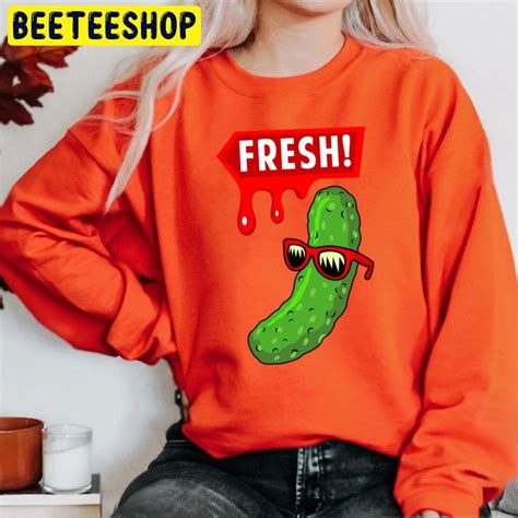 Fresh Sunglasses Cool Cucumber Trending Unisex Sweatshirt Beeteeshop