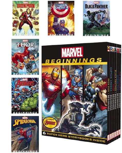 Marvel Super Hero Beginnings Collection 6 Book Boxset English