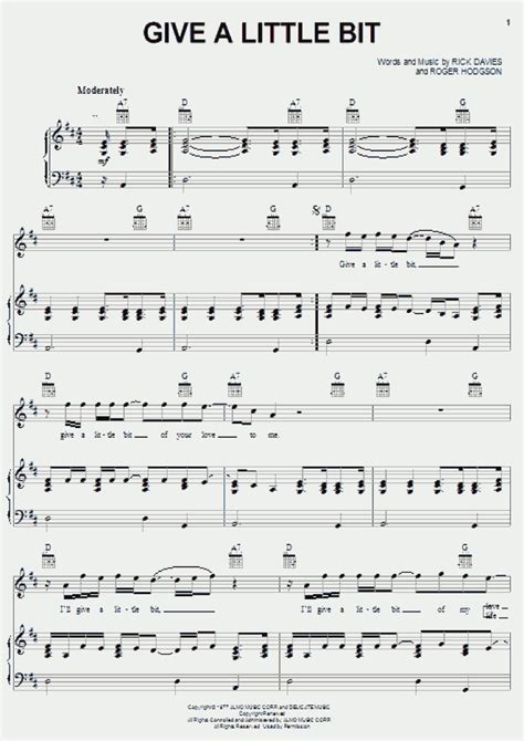 Let us know in the comments. Take The Long Way Home Piano Sheet Music
