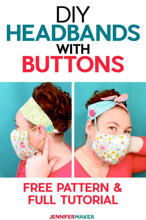 Diy Headbands With Buttons For Masks Jennifer Maker