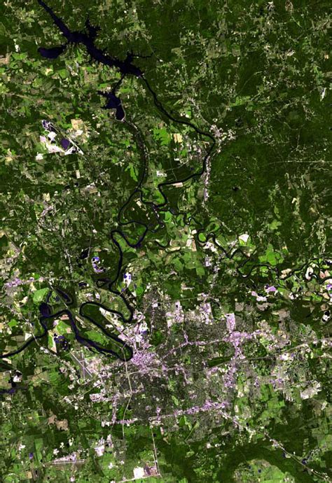 Satellite Image Of Montgomery Alabama Image Free Stock