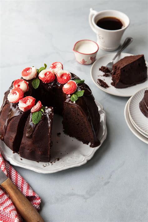 Knowing my love for chocolate, my friend hilary made me a version of this cake for my birthday one year. Chocolate Peppermint Bundt Cake (With images) | Savoury cake, Chocolate peppermint, Chocolate ...