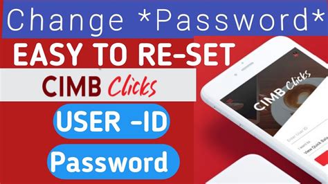 Enter information below to get a new password. #cimb #click reset password user id | cara nak tukar user ...