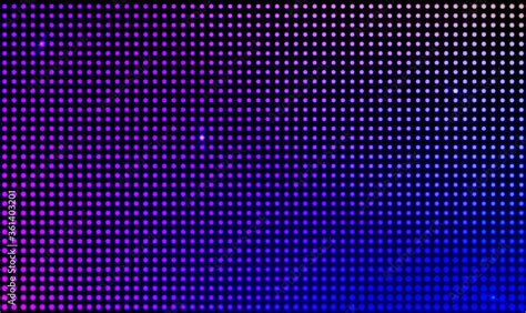 Led Wall Video Screen With Blue And Purple Dot Lights On Black Background Vector Background