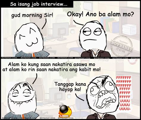 Tagalog Funny Applicant Jokes Collection ~ Boy Banat