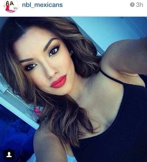 love her make up latina make up red lips hair beauty hair makeup gorgeous makeup