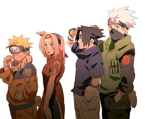 Equipo 7 •w• Naruto Kakashi Naruto Team 7 Naruto Shippuden Sasuke Anime Naruto Naruto Comic