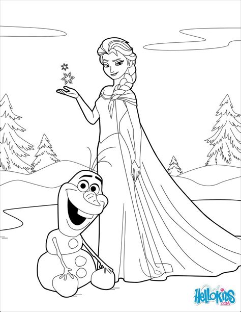 Elsa Dibujos De Frozen Para Colorear En Linea Dibujos Para Colorear Y