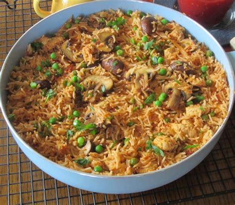 Basmati Rice With Chicken And Mushrooms My