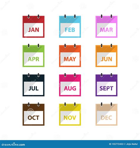 Un Vector Del Icono Del Calendario Del Mes En El Estilo Plano Moderno Para La Web El Gr Fico Y