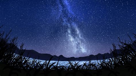 Milky Way Starry Sky Landscape 5k Wallpapers Hd Wallpapers