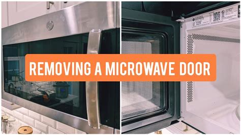 How To Remove A Microwave Door Ge Youtube