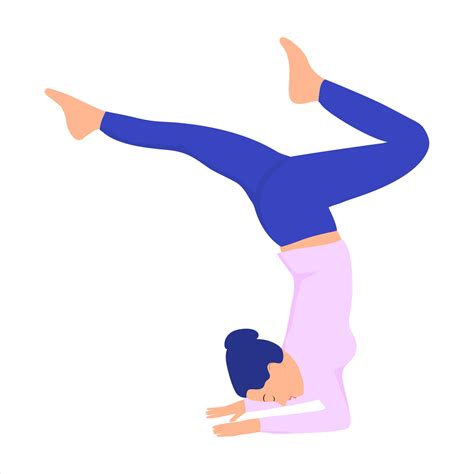 Woman In Yoga Poses Vector Illustration In Cartoon Style 8251853