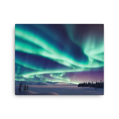 Aurora Borealis Canvas Northern Lights Alert