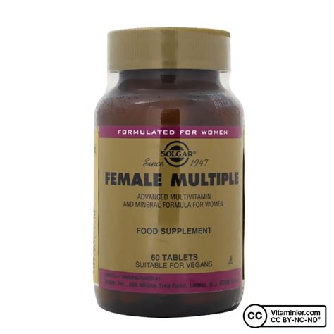 Solgar Female Multiple 60 Tablet Vitaminler