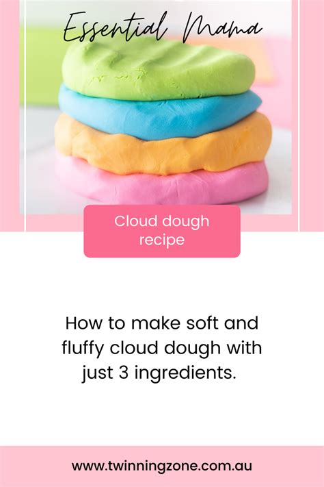 Soft And Fluffy Cloud Dough Kids Activity Recipe Great For An